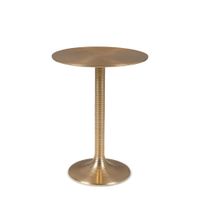 mesa auxiliar de aluminio dorado