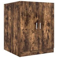 armario de lavadora marron ahumado 71x715x915 cm vidaxl
