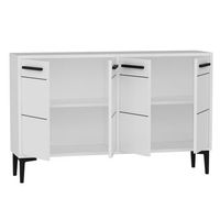 mueble tv stria blanco