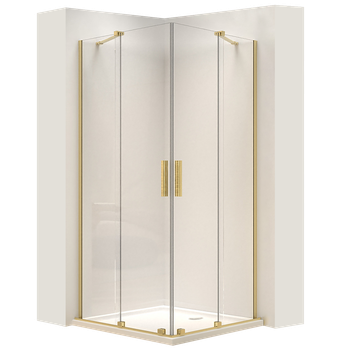 Portarrollos De Baño Rea Montana Double Brushed Gold 80x80