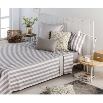 Cotton Artean - Juego De Sabanas Lines Ii  Cama De 180 X 190/200.  100% Algodón.