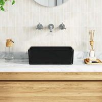 lavabo de bano moderno  lavabo 40x30x13 cm ceramica negro