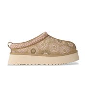 ugg para mujer 1178193 zuecos de piel tazz sun stitch marron claro 41 3 a 5cm ninguno casual