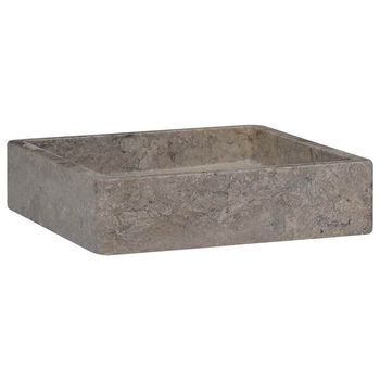 Lavabo De Baño Moderno | Lavabo Gris Mármol 40x40x10 Cm
