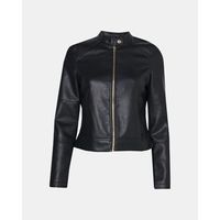 vero moda cazadora de cuero 10310415 dixiemaria para mujer