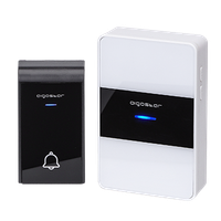 aigostar dong dc- timbre inalambrico para puertarexterior ip44 impermeable  timbre inalambrico a pilas de puerta con indicadores led 36 melodiasr 1 receptores y 1 transmisor