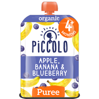 piccolo organic apple banana  blueberry 4m