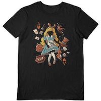 eduely tops y camisetas wonderland girl para mujer