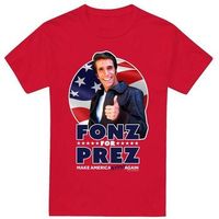 happy days camiseta manga larga fonz for prez para hombre