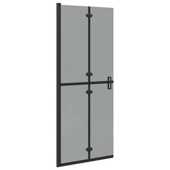 Panel De Ducha A Ras De Suelo Negro 80 X 6,5 X 190 Cm Vidaxl