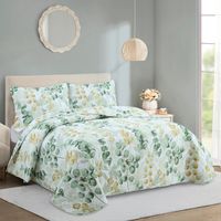 novotextil colcha bouti estampada microfibra 100  colcha de verano y entretiempo ligera y transpirable  cubrecama reversible con 1 o 2 fundas de almohada  cama 90 105 135 150 180 y 200
