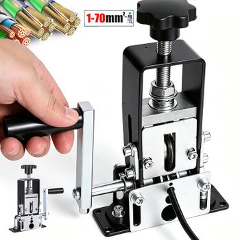 1-70m ㎡   Pelacables 2 en 1, Herramienta Manual/Eléctrica para Pelar Cables, Herramienta Portátil para Pelar Cables de Cobre, para Pelar Cables de Forma Eficiente