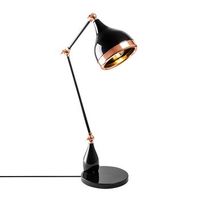 lampara de mesa yildo-7015 cobre negro metal 15x30x50 cm