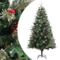 arbol de navidad  decoraciones de navidad y pinas verde pvc y pe 195 cm cfw219380
