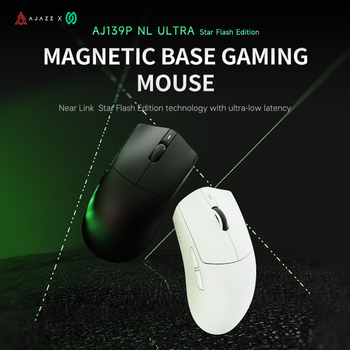 AJAZZ AJ139P NL V3 ULTRA Ratón Inalámbrico para Juegos Tri-Modo con Frecuencia de Sondeo de 8K, Sensor PAW3395 Integrado