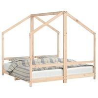 estructura de cama de ninos madera maciza de pino 2x80x160 cm vidaxl