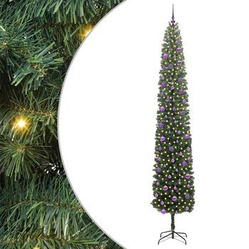 Árbol De Navidad | Decoraciones De Navidad Artificial Verde 270 Cm Pvc, Acero Y Plástico