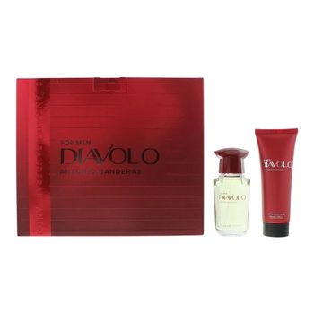 Set antonio banderas: diavolo, eau de toilette, for men, 50 ml + diavolo, calming, after-shave balm, 75 ml