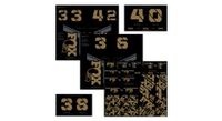 kit de adhesivos kashima dorados para horquillas y amortiguadores fox racing shox
