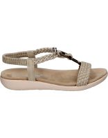 sandalias planas para mujer amarpies abz23562 beige 41