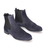 pretty ballerinas para mujer 46611 botines de ante pat azul 37 plano ninguno casual