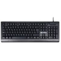 coolbox coo-tec04dni teclado usb con lector de tarjetas inteligentes negro