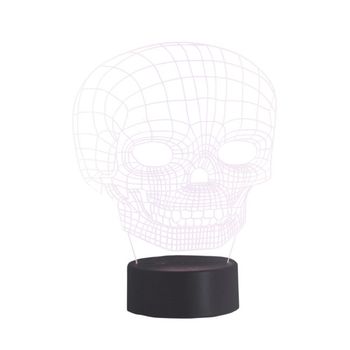 Lámpara de mesa 3d led calavera (2.5w)