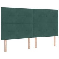 cabecerorpanel de cabecero verde oscuro 180 cm terciopelo