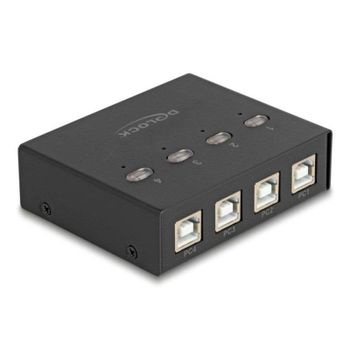 Interruptor USB DeLock 11507 8 Puertos USB 2.0 Negro