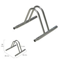 sanco store - wolfpack linea profesional soporte para  bici suelo individual modular