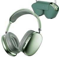 klack pro max auriculares inalambricos bluetooth de diadema con funda verdes