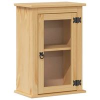 armario de bano  mueble de bano de pared corona madera maciza pino 45x27x645cm