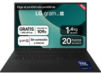 reacondicionado seminuevo muy bueno portatil - lg 17zd90t-gax78b 17 wqxga intel evor edition corer ultra 7-255h 16 gb ram 1 tb ssd arcr gpu