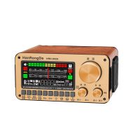 hanrongda hrd-802s radio bluetooth multibanda altavoz sintonizacion dual radio de madera reproduccion con tarjeta tf