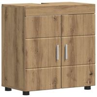 juego de muebles de bano tulum roble artisan 60 x 34 x 63 cm vidaxl
