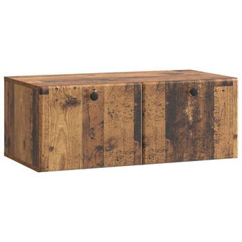 Mueble De Tv De Pared 78,5 X 41 X 30 Cm Madera Envejecida Vidaxl