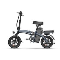 bicicleta electrica plegable urlife f1l 14r bateria extraible de 48v 75ah gris