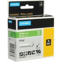 dymo 1805420 original label tape 19mmx55m white on green