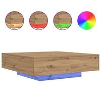 mesa de cafe roble artisan 100 x 100 x 31 cm