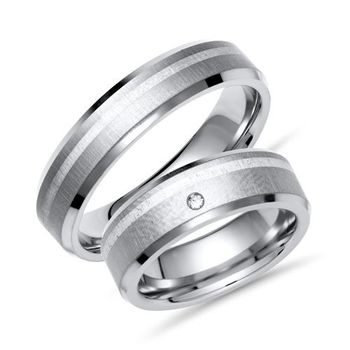 Alianzas plata titanio brillante