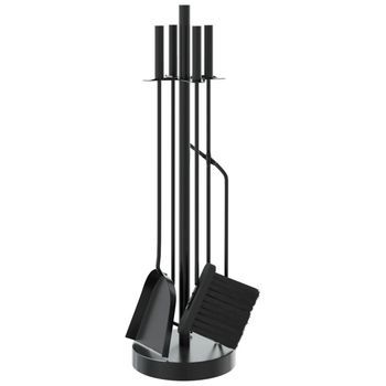 Juego De Herramientas Para Chimenea De 5 Piezas, 18 X 66 Cm, Acero Vidaxl