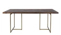 mesa de madera marron para 6 personas 180x90 cm
