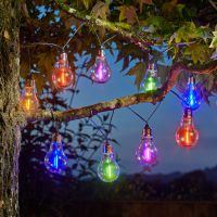 solar neonesque light bulb fairy lights