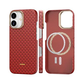 Raptic Funda Compatible Con Magsafe Fibra De Aramida Origen Natural Iphone 17 Oriental