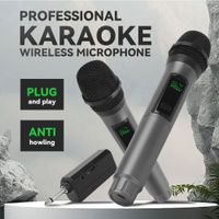 microfono inalambrico profesional lmbgm w6 con bateria recargable ideal para ktv y karaoke en casa