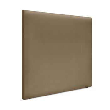 Cabecero De Polipiel Liso Hasta El Suelo 145x120cm Camas 135/140 - Marrón Claro