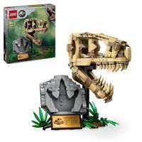 lego jurassic world fosiles de dinosaurio craneo de t rex juego de construccion 9 anos - 76964