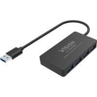 hub vision 4 puertos usb 32 gen 1 5 mbits modelo tc-usbhub4p con alimentacion cc