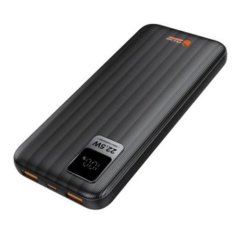Power Bank PcCom Essential 10.000mAh 20W + Carga Rápida 22.5W Indicador LED Negro