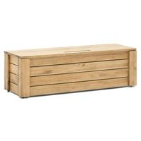 baul pie de cama eco 40x120x37cm con tapa y ruedas de madera maciza de pino acabado vintage